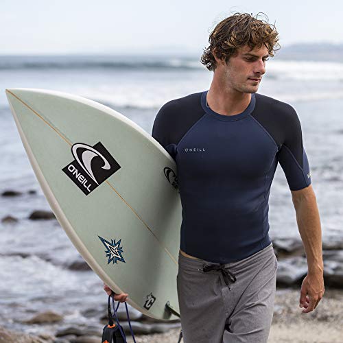 O'NEILL ONeill Mens Reactor2 1mm Short Sleeve Pullover Wetsuit Top Lightweight Warmth Flexibility for All Water Activities Black Large - Image 3