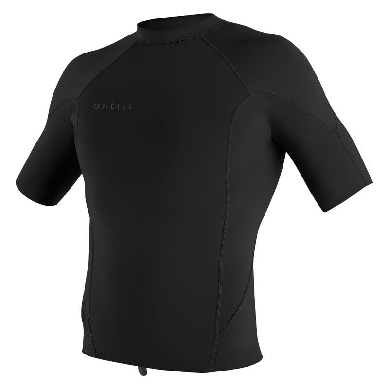 O'NEILL ONeill Mens Reactor2 1mm Short Sleeve Pullover Wetsuit Top Lightweight Warmth Flexibility for All Water Activities Black Large - Image 2