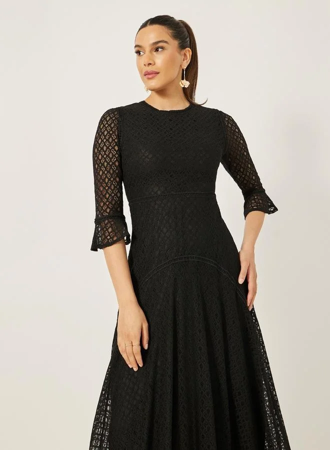 Styli Lace Handkerchief Dress