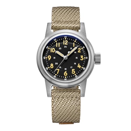 ADDIESDIVE 36 MM Automatic Watches for Men and Women Mechanical Watch Black Clean Dial Nylon Strap Outdoor Watch - Image 1