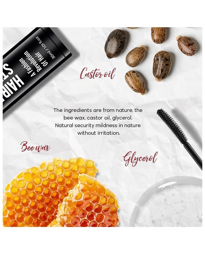 Immetee Hair Finishing Stick, Non Greasy and Non Sticky Small Broken Hair Finishing Cream, Refreshing Hair Wax Stick for Frizz and Flyaway, Hair Gel 30ml - Image 4