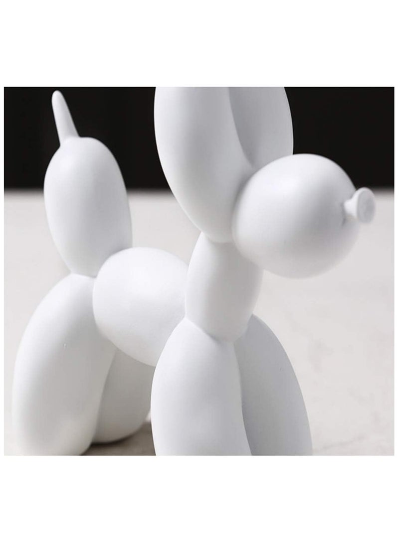 My Pumpkin Balloon Dog Statue Abstract Art Dog Resin Sculpture Home Decor Craft Gift White - Image 4