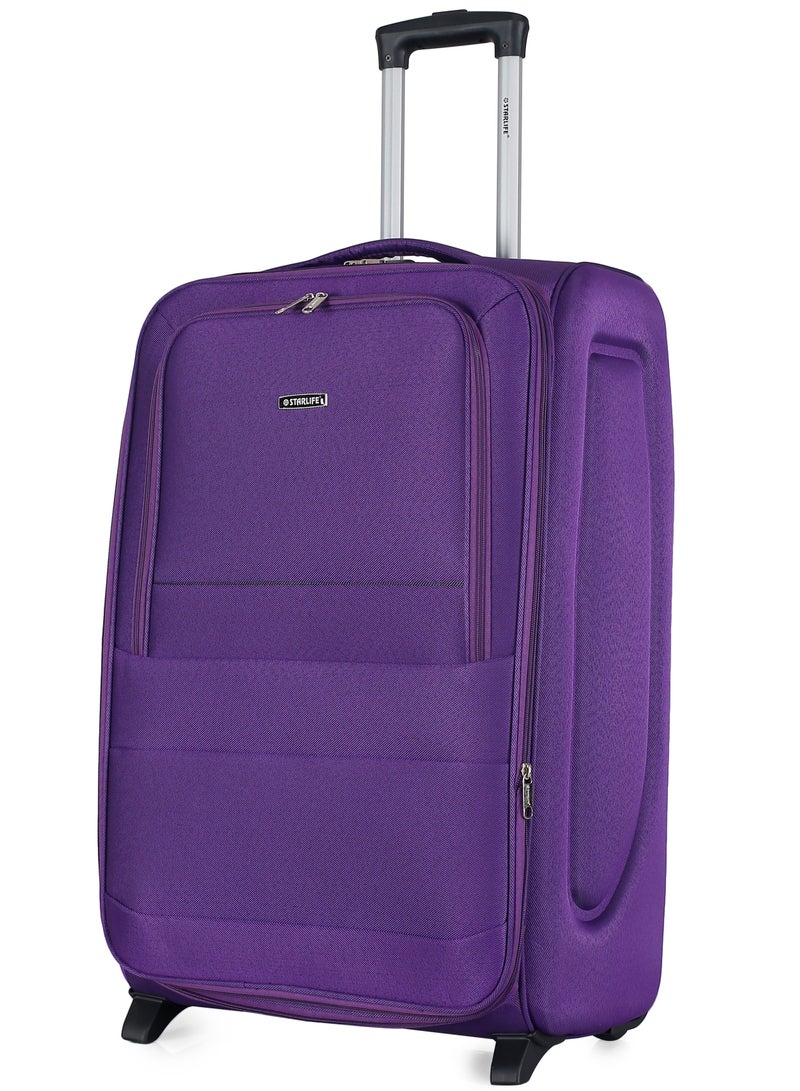 STARLIFE Set of 3 Light Weight Polyester Trolley Luggage 2 Wheels With Number Lock 20,24,28 Inches - Image 3