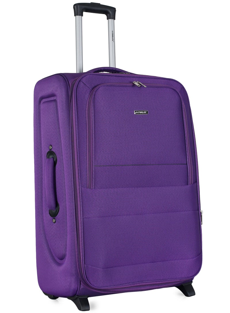 STARLIFE Set of 3 Light Weight Polyester Trolley Luggage 2 Wheels With Number Lock 20,24,28 Inches - Image 4