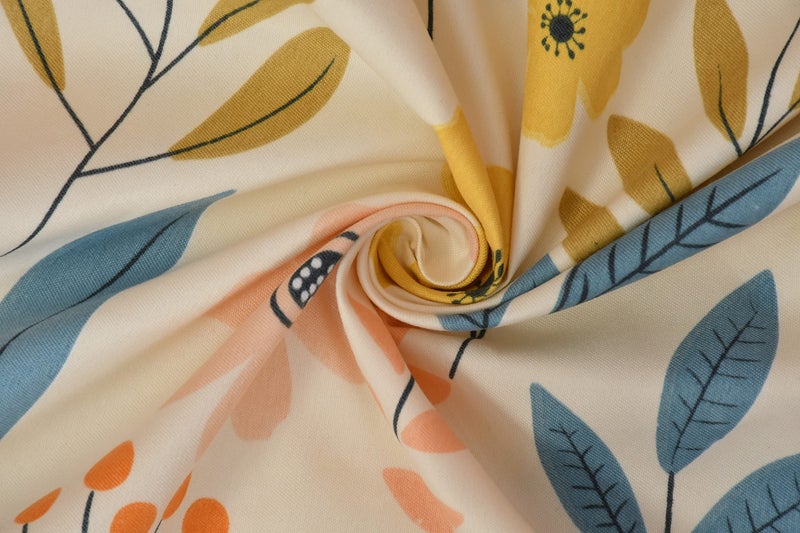 VAS COLLECTIONS XXL Microfiber Soft Cotton King Size Bedsheet for Double Bed, King Size 108 x108 in, 9 Feet, 275x275 cm | 2 Large Size Pillow Covers Without Joint - Multicolour, 200 tc - 240 tc - Image 2