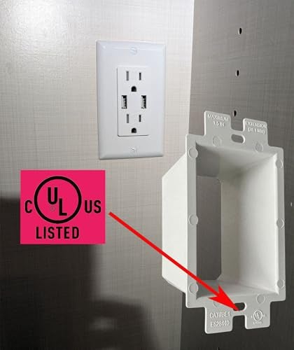 iMBAPrice IMBA-BE1-5 (UL Listed) 1-Gang Non-Metallic Electrical Power Outlet Box Extender for Power Switch Receptacles Accessories, 5-Pack - Image 5