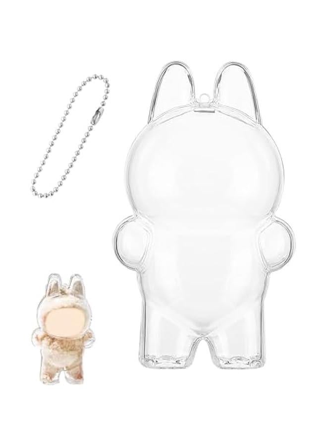 Protective Case for LABUBU, Thickening Figures Storage Bag for Dolls, Keychain Bag for Labubu Plush Figure, Portable Closure Dustproof Collectibles Case for Labubu Figures (Standing)  - Image 1