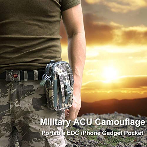 KETMART Men Casual Durable Waist Pack Camo Waterproof Nylon Multifunction Waist Bags Zipper Outdoor Phone Coin Bag. - Image 5