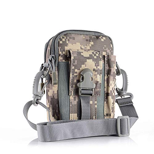 KETMART Men Casual Durable Waist Pack Camo Waterproof Nylon Multifunction Waist Bags Zipper Outdoor Phone Coin Bag. - Image 1