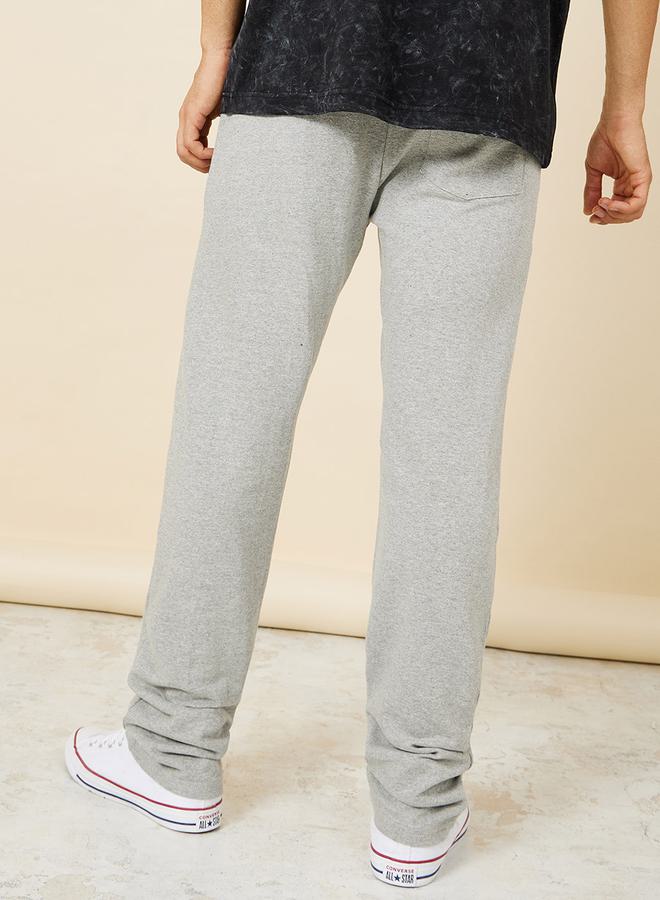 Styli Solid Straight Fit Open Hem Sweatpant  - Image 4