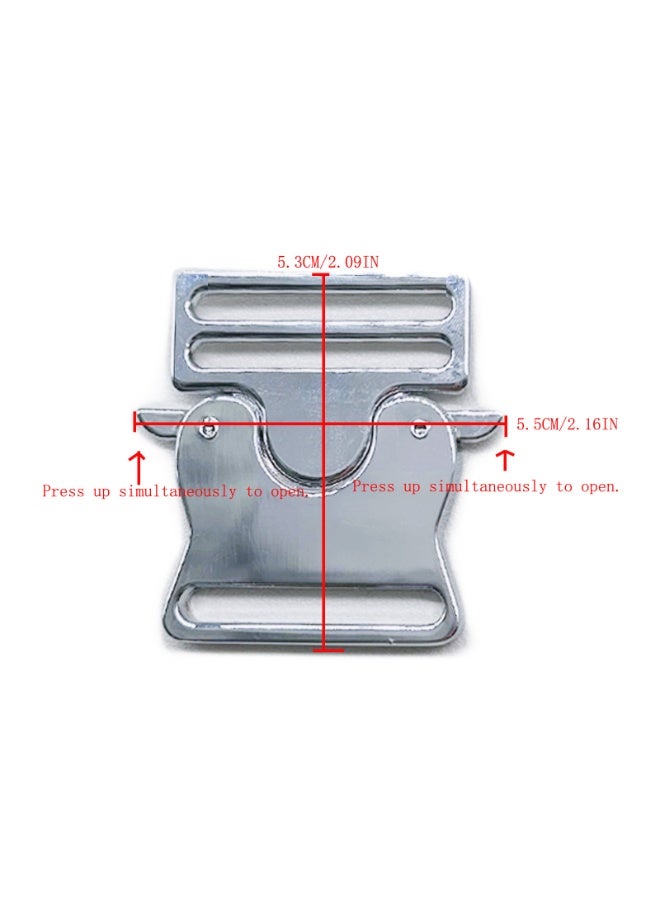 2 قطعة من أبازيم الاستبدال المصنوعة من سبائك الزنك، أبازيم معدنية جانبية سريعة التحرير لحزام حقيبة نايلون، حزام حقيبة ظهر، حزام سوار - Image 5