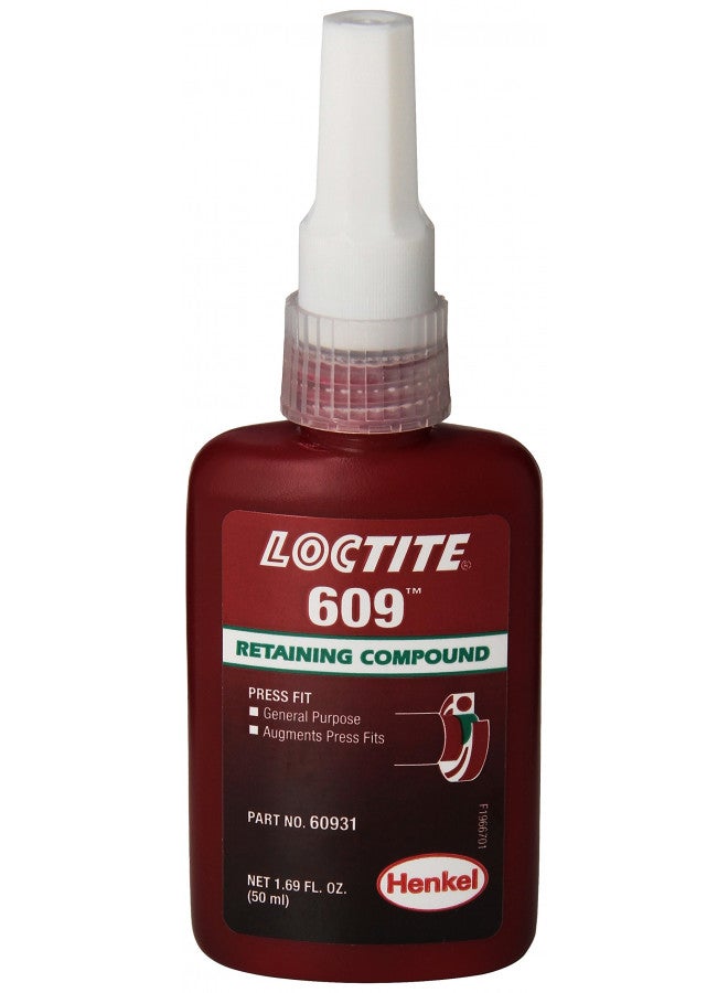 لوكتايت 609 442-60931 50 مل مركب تثبيت، غرض عام، لون أخضر