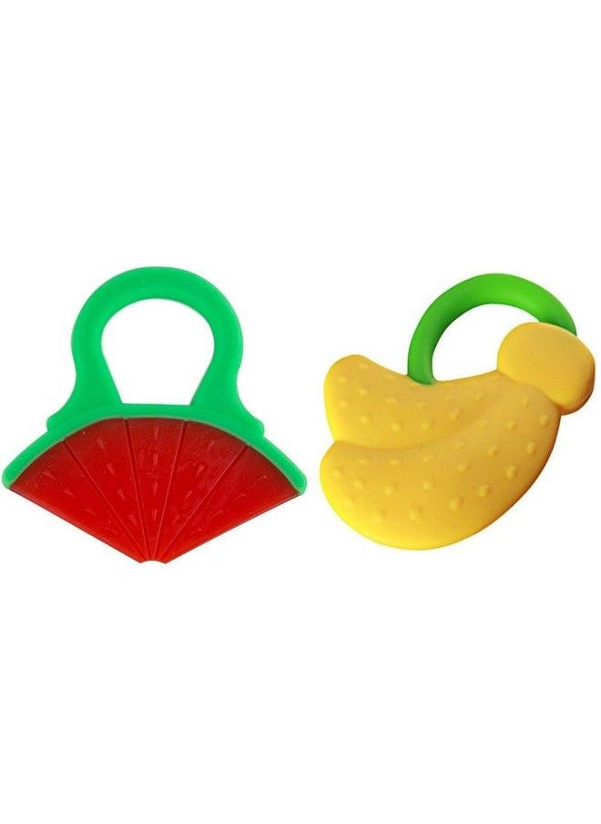 The Little Lookers Combo Silicone Fruit Shape Teether For Baby Toddlers Infants Children (Pack Of 2)  - Image 2