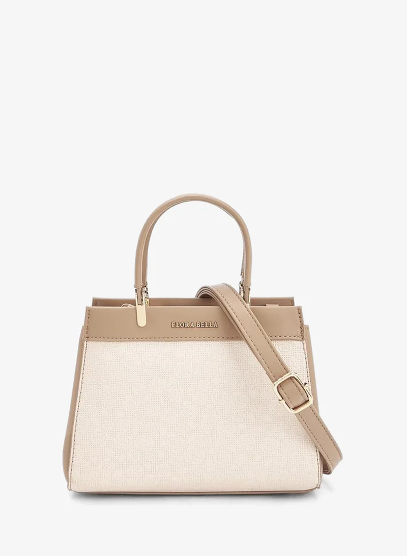Flora Bella Double Handle Tote Bag with Detachable Shoulder Strap