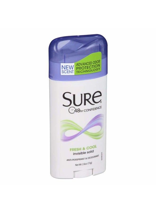 Sure مزيل العرق 2.6 أونصة صلب غير مرئي منعش وبارد (76 مل) (3 عبوات) - Image 4