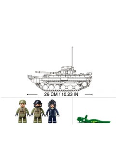 Sluban Sluban - Model Bricks Infantry Fighting Vehicle BMP-2MS 1/35 738 Pieces - M38-B1136  - Image 4