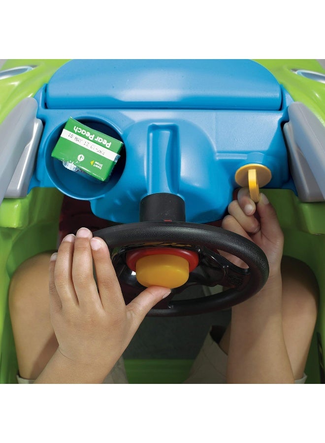 Rainbow Toys RBW TOYS Easy Turn Coupe Refresh Riding Car Toy, Rideon Small Twisting Baby Toy Car | Kindergarten Toddler for indoor/outdoor Removable Floorboard and Built-In Grip Handle (GREEN) - Image 5