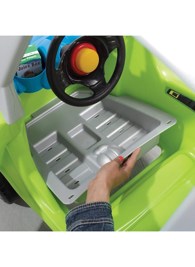 Rainbow Toys RBW TOYS Easy Turn Coupe Refresh Riding Car Toy, Rideon Small Twisting Baby Toy Car | Kindergarten Toddler for indoor/outdoor Removable Floorboard and Built-In Grip Handle (GREEN) - Image 4