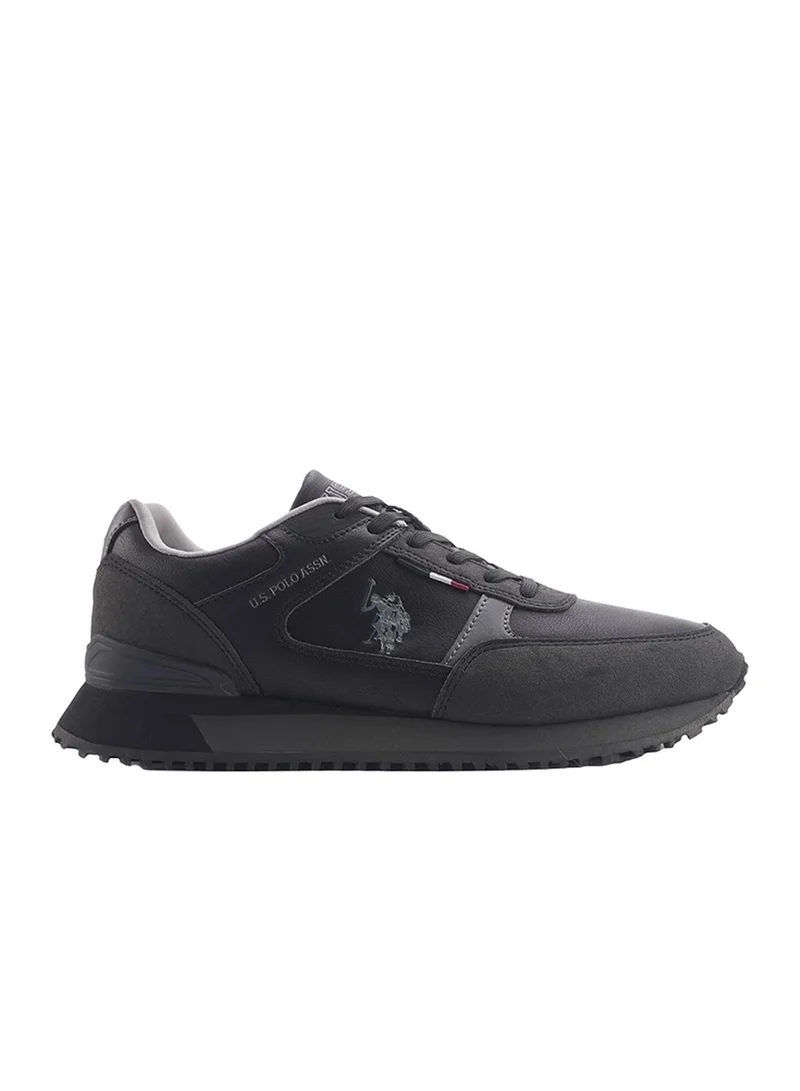 U.S. Polo Assn. Men's Black Low-Top Sneakers - Lightweight Timeless Lace-Up Style