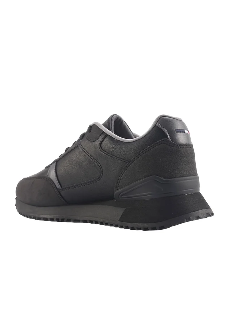 U.S. Polo Assn. Men's Black Low-Top Sneakers - Lightweight Timeless Lace-Up Style
