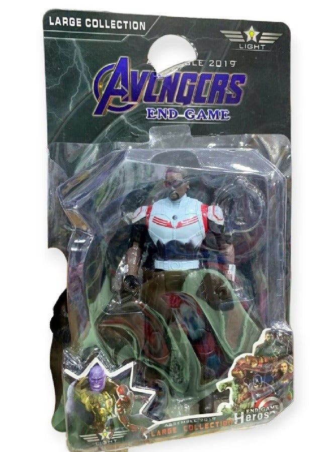 AVENGERS Falcon Action Figure Hero Toy Set - Superhero Action Figure with Lights - Best Gift for Boys - Image 2