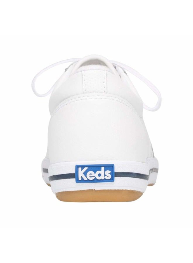 Keds Women's Courty Core Leather Sneaker White 7, 37.5 EU - Image 4