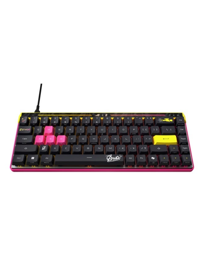 ASUS ROG Falchion Ace HFX ZywOo Edition 65% Compact Gaming Keyboard, ROG Magnetic HFX Switches, Adjustable 0.1–4mm Actuation, 8000Hz Polling, Per-Key RGB, Dual USB-C, Gasket Mount, Rapid Trigger, Aura Sync, Premium Esports Design | 90MP04KE-BKUA20 Black - Image 4