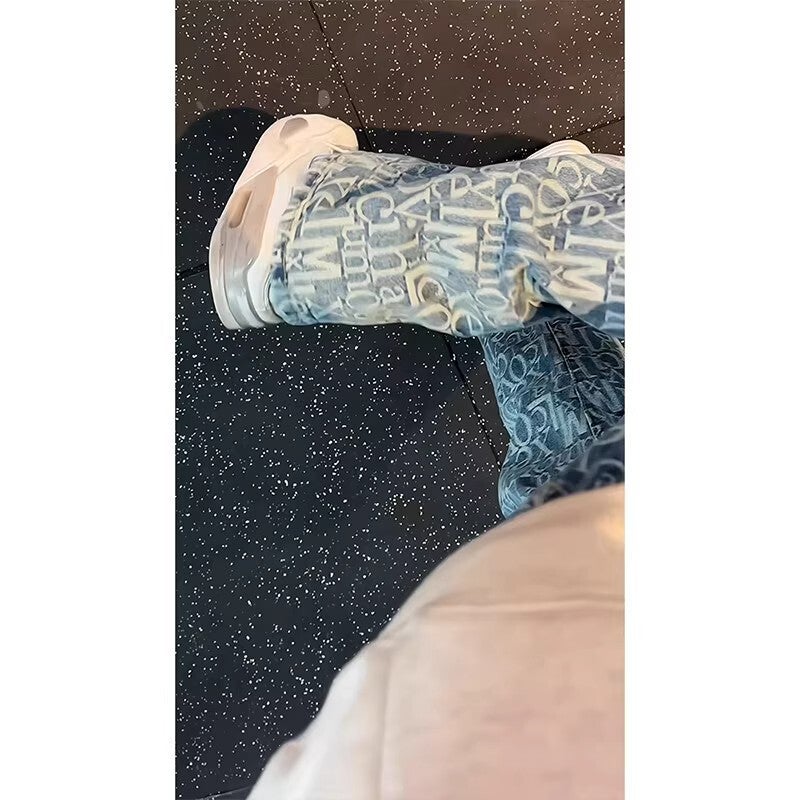 Unisex Classic Denim Jeans Loose Fit Daily Outdoor Wear - Image 3