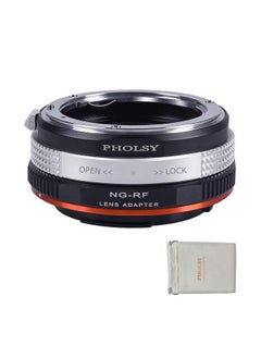 PHOLSY Lens Mount Adapter for Nikkor G/F/AI/AIS/D/AF-S Lens Compatible with Nikon F (G-Type) Lens to Canon EOS RF Mount Camera Body, Lens Adapter with Aperture Control Ring  - Image 1
