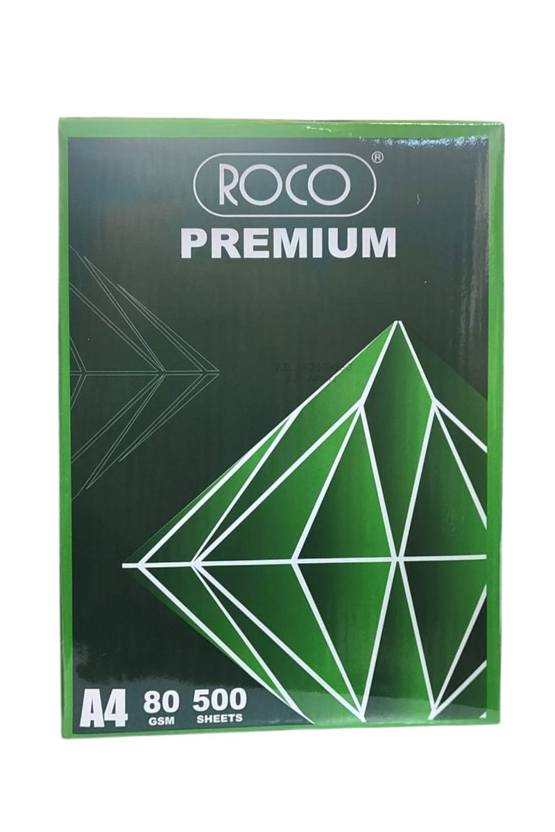 ROCO Premium A4 Paper – 80 GSM, 500 Sheets, High-Quality Printing & Copy Paper - Image 1
