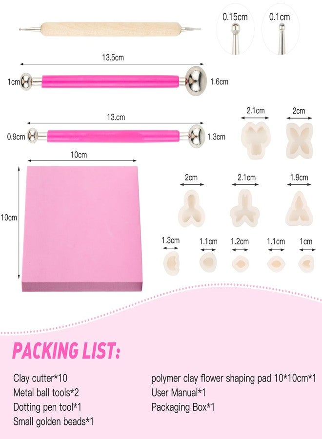 Biutee Flower Polymer Clay Cutter 10Pcs Mini Floral Polymer Clay Cutters for Earrings,Clay Earring Cutters Polymer Clay Earring Making Kit for DIY Tools Jewelry Earrings Making - Image 2