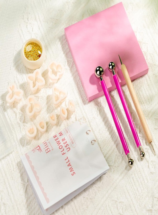 Biutee Flower Polymer Clay Cutter 10Pcs Mini Floral Polymer Clay Cutters for Earrings,Clay Earring Cutters Polymer Clay Earring Making Kit for DIY Tools Jewelry Earrings Making - Image 4