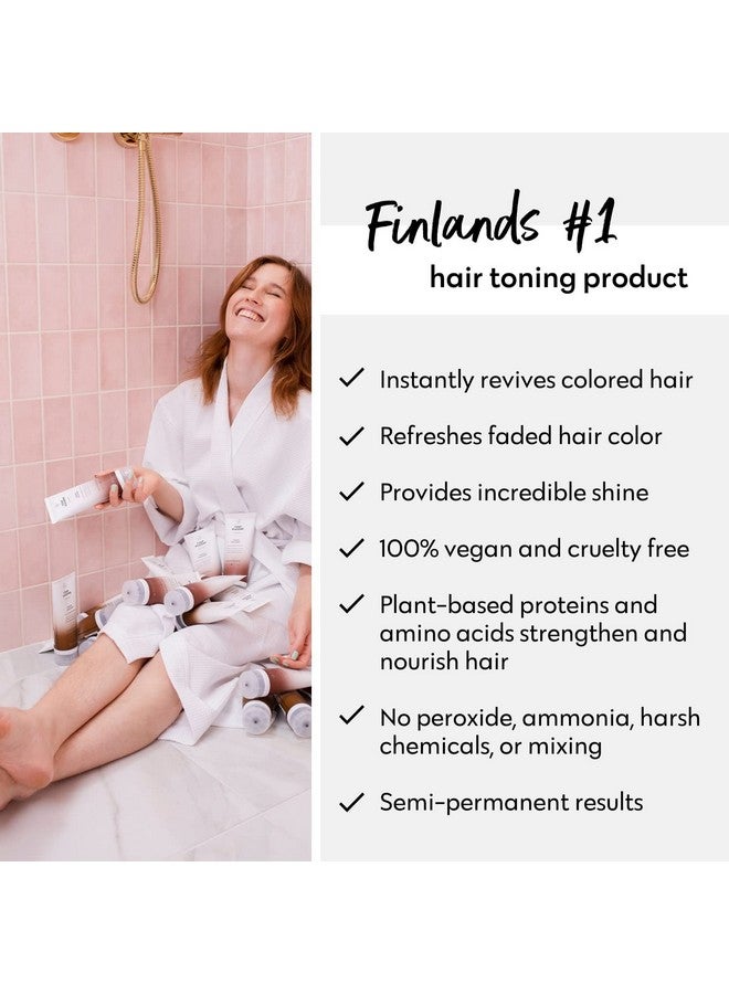 FOUR REASONS Hair Color Shampoo (8 Colors) Sulfate Free Rich Brown Hair Toner Color Depositing Shampoo For Color Treated Hair Vegan 8.45 Fl Oz (Chocolatebrown) - Image 5