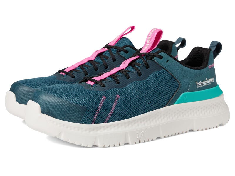 Timberland PRO Women's Setra Composite Safety Toe Industrial Athletic Work Shoe, Teal/Pink, 6 W US - Image 1