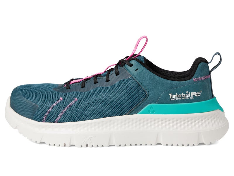 Timberland PRO Women's Setra Composite Safety Toe Industrial Athletic Work Shoe, Teal/Pink, 6 W US - Image 4