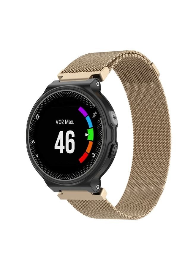Generic - Replacement Strap Milanese Watch Band for Garmin Forerunner 235 22cm Champagne Gold - Image 1
