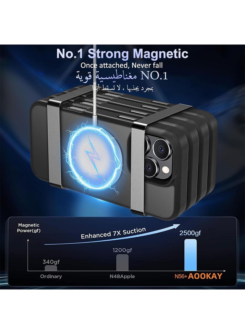 Aookay for iPhone 16 Pro Max Case: [Compatible with MagSafe] [Anti-Fingerprint] [Mil-Grade Drop Protection] [Anti-Scratch] Translucent Matte Slim Thin Shockproof Protective Cover for iPhone 16 Pro Max - Image 3