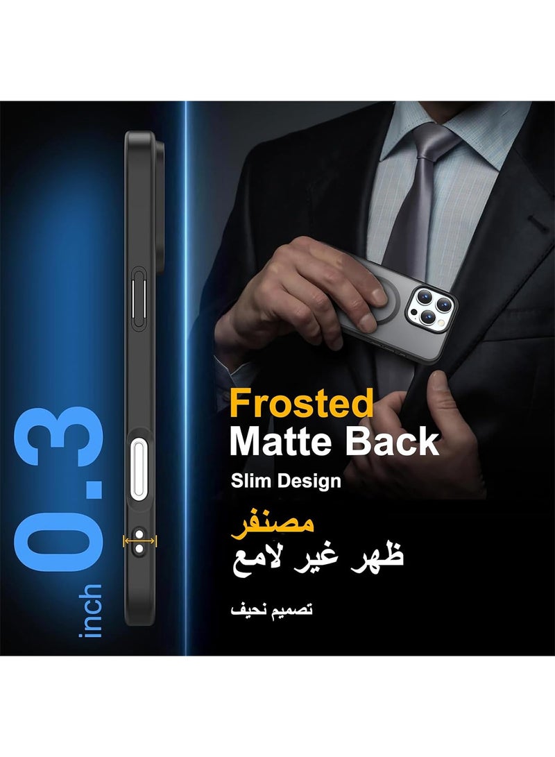 Aookay for iPhone 16 Pro Max Case: [Compatible with MagSafe] [Anti-Fingerprint] [Mil-Grade Drop Protection] [Anti-Scratch] Translucent Matte Slim Thin Shockproof Protective Cover for iPhone 16 Pro Max - Image 5
