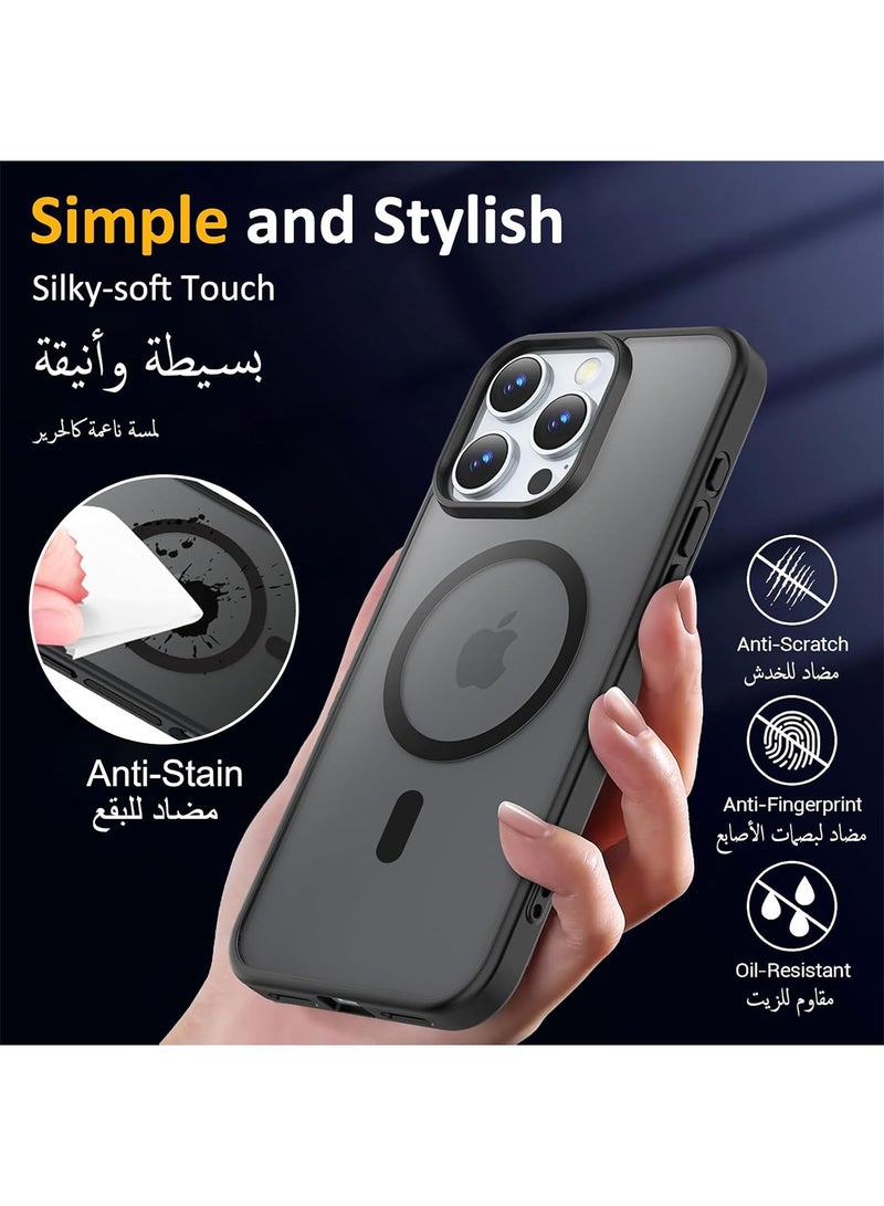 Aookay for iPhone 16 Pro Max Case: [Compatible with MagSafe] [Anti-Fingerprint] [Mil-Grade Drop Protection] [Anti-Scratch] Translucent Matte Slim Thin Shockproof Protective Cover for iPhone 16 Pro Max - Image 4