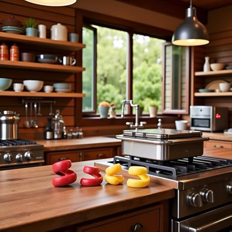 4Pcs Spiral Hot Dog Slicers,Manual Fancy Sausage Cutter Spiral Barbecue Hot Dogs Cutter Slicer Kitchen Cutting Auxiliary Gadget Fruit Peelers Vegetable Tools Durable Design Grater,Peeler and Slicer - Image 2