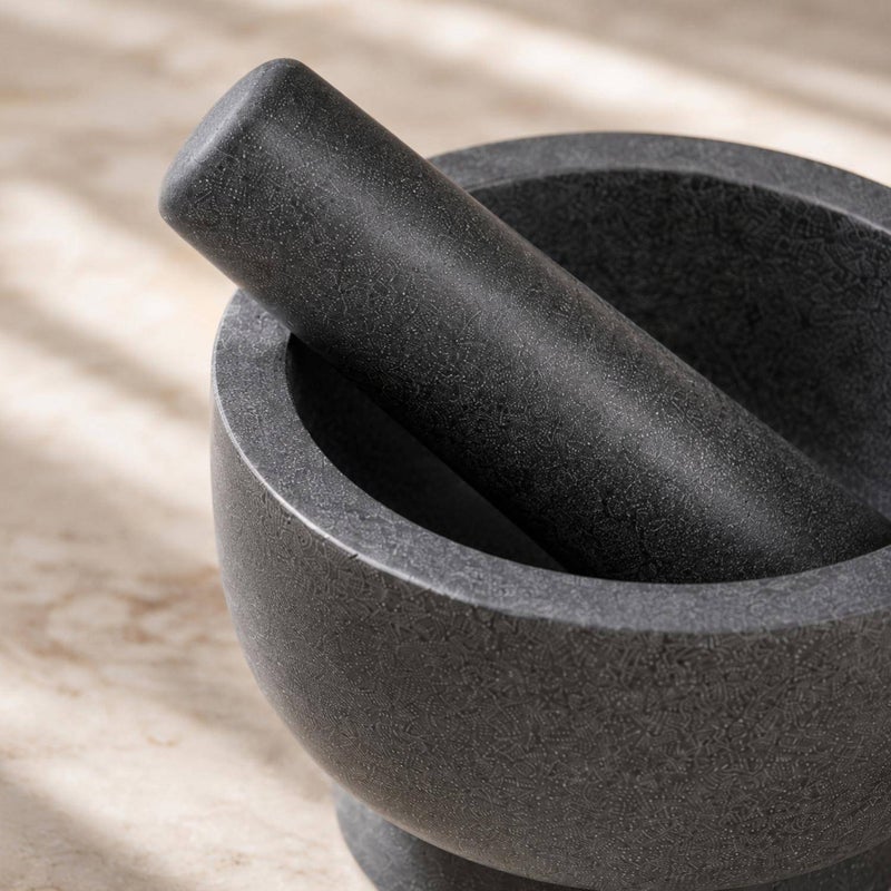 Pan Home Marth Mortar & Pestle 13x18cm - Grey - 205GLV9900228 - Image 2