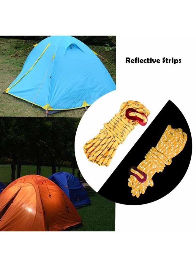 Haploon Camping Accessories Kit, Aluminum Tent Mallet Stake Hammer with Metal Tent Pegs, Nylon Guyline Rope 4x13ft with Cord Adjuster, Tent Accessories for Camping, Hiking, Backpacking - Image 5