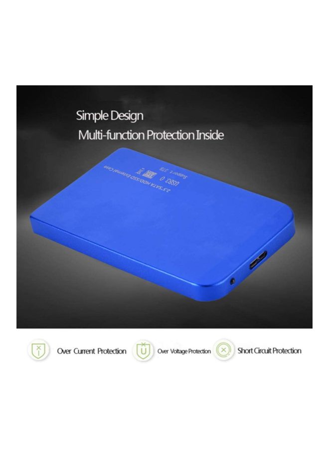 SATA SSD Hard Disk Case Blue - Image 2