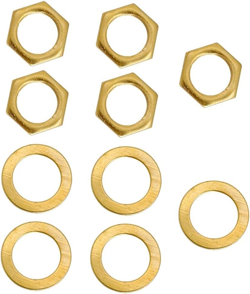 klarako 5PCS Guitar Input Output Washer for Electric Guitar/Bass, Gold, as described - Image 1