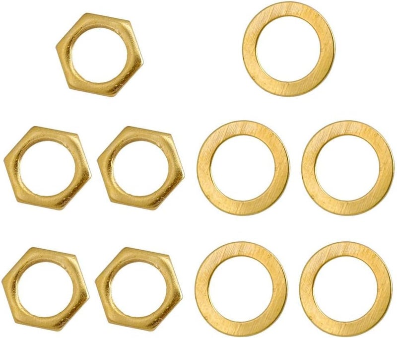 klarako 5PCS Guitar Input Output Washer for Electric Guitar/Bass, Gold, as described - Image 3