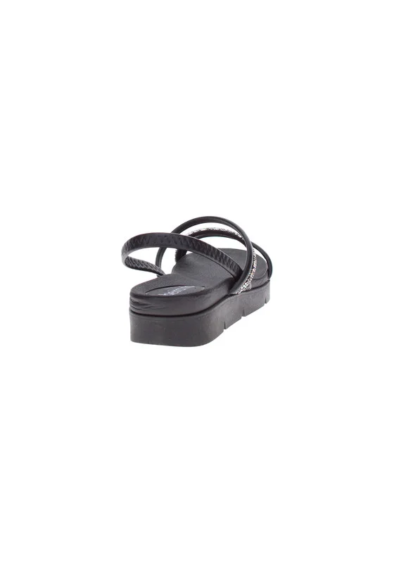 Beira Rio Beira Rio Ladies Flat Sandals Black | Made In Brazil