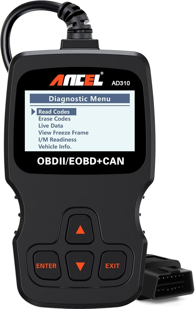 Ancel AD310 Classic Enhanced Universal OBD II Scanner Car Engine Fault Code Reader CAN Diagnostic Scan Tool, Read and Clear Error Codes for 1996 or Newer OBD2 Protocol Vehicle (Black) - Image 1