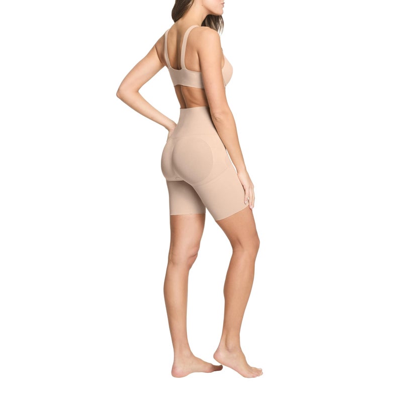 SPANX ASSETS Mid-Thigh Short - Seamless Shapewear- Ultra-Firm Compression - Comfortable Thigh & Tummy Control - Naked - Medium - Image 3