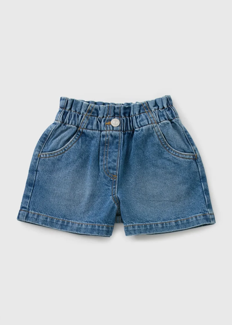 Matalan Girls Mid Wash Denim Shorts