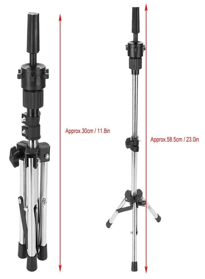 HURRISE Mannequin Head for Hair Practice, Professional Hairdressing Training Head with Tripod Stand, Adjustable Wig Head for Styling, Cutting, Braiding, and Cosmetology Practice - Image 3